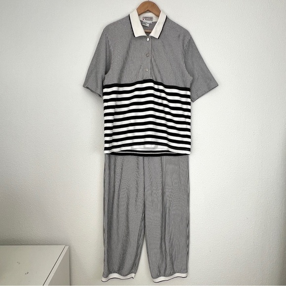 Vintage Matching Set 2-Piece Top and Pant Set Lysespenard Weekend Canada Large - Picture 1 of 14